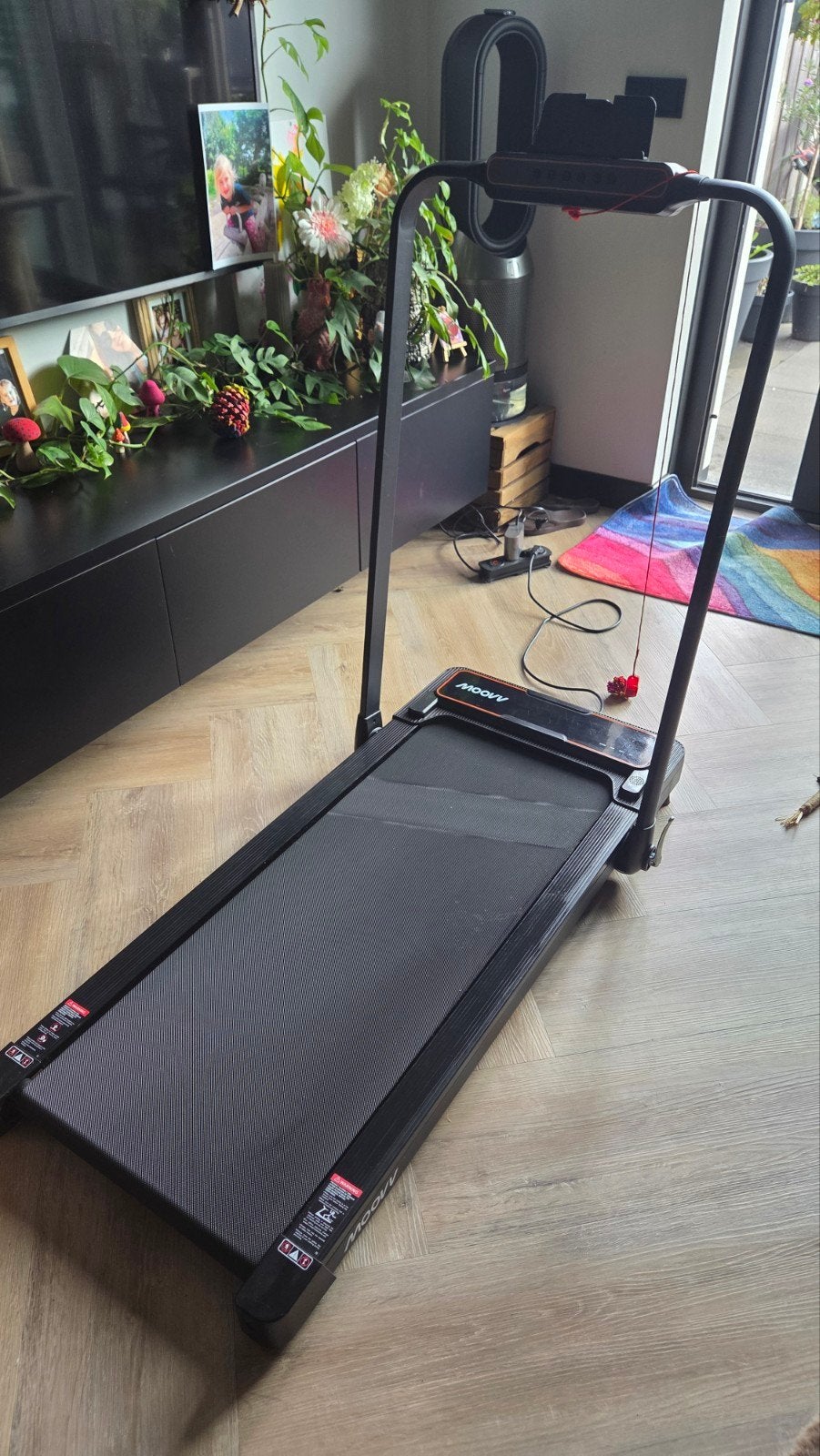 Moovv Loopband - Zo goed als nieuw met nieuwe mat, Sport en Fitness, Ophalen, Zo goed als nieuw, Overige materialen, Loopband