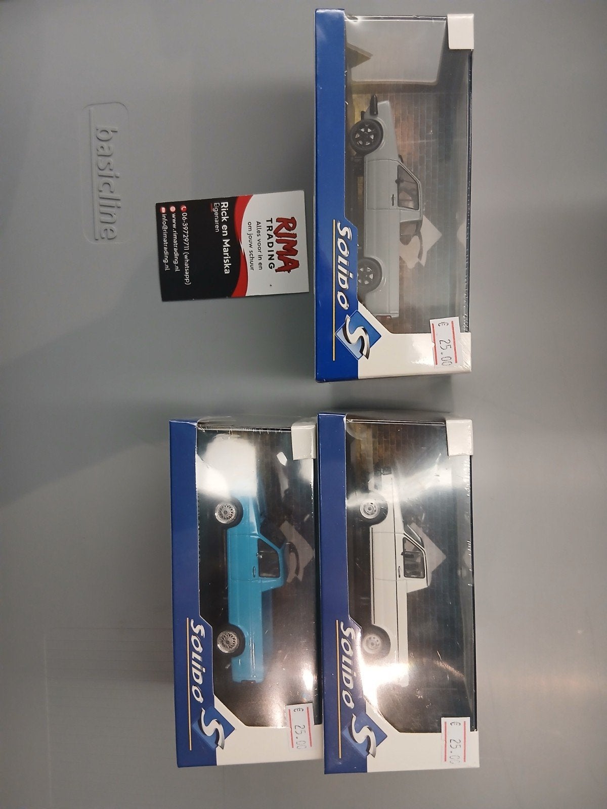 VW Caddy MK1 Solido 1:43 Nieuw wit grijs en blauw, Ophalen of Verzenden, Nieuw, Auto