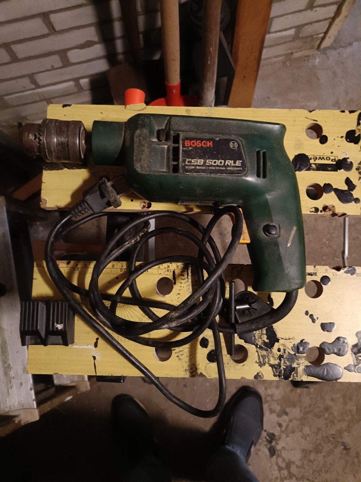 Bosch boor machine. CSB 500 RLE, Ophalen, Gebruikt, 400 tot 600 watt, Boormachine