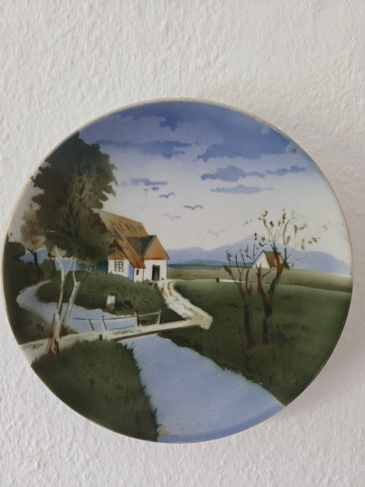 Decoratief Wandbordje met Landschap, Ophalen of Verzenden