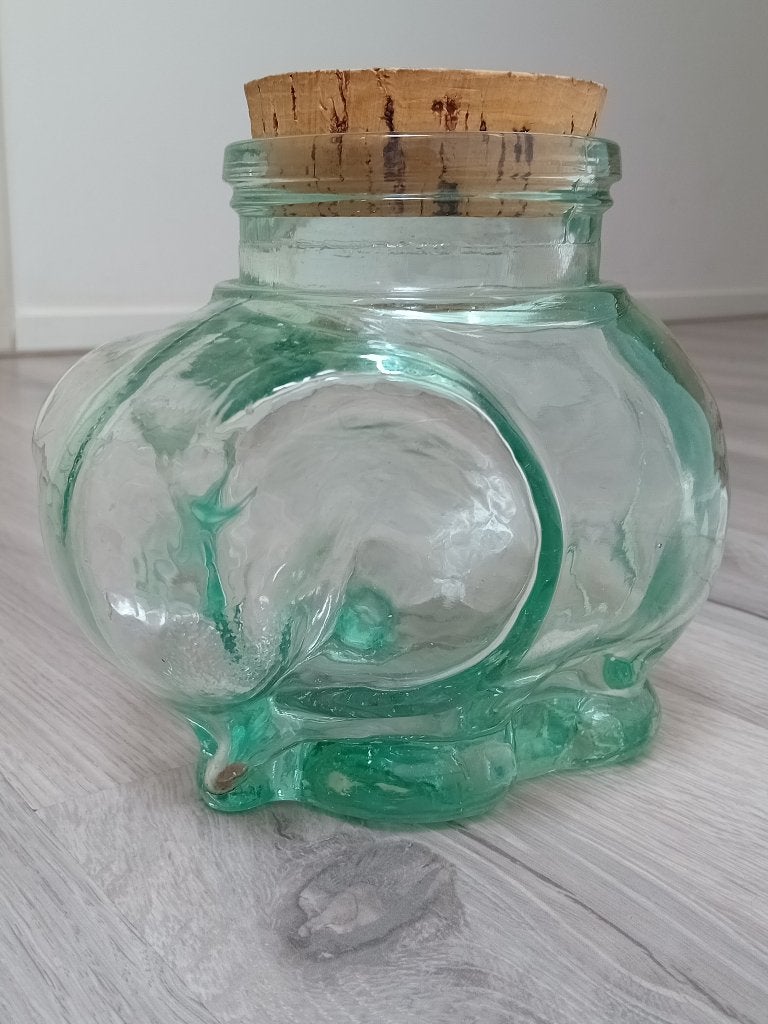groen glazen weckpot olifant italy glas, Verzenden