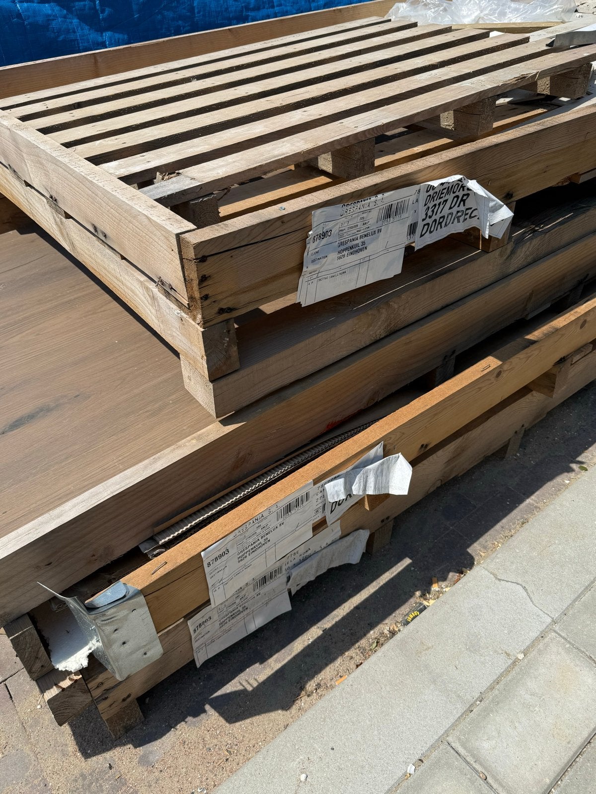 Brand hout/ Gebruikte houten pallets, Ophalen, Gebruikt, 50 mm of meer, Pallet