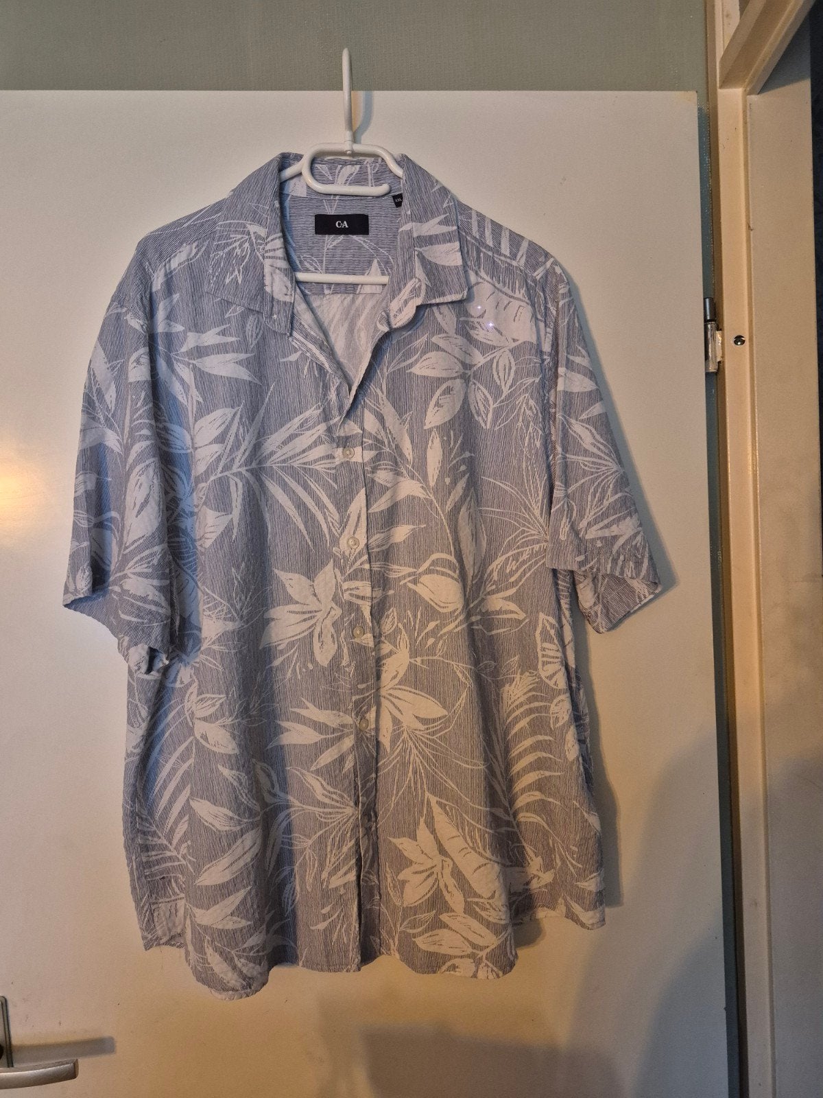 C&A Heren overhemd met tropische print - Maat xxL, Ophalen of Verzenden, Gedragen, Blauw, C&A