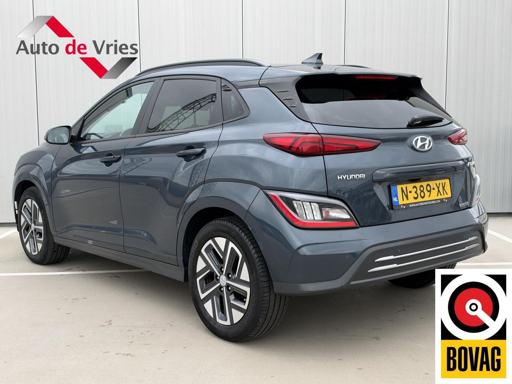 Hyundai Kona EV Fashion 64 kWh|NL-Auto|Nieuw Model, Stof, Gebruikt, Zwart, Met garantie (alle)