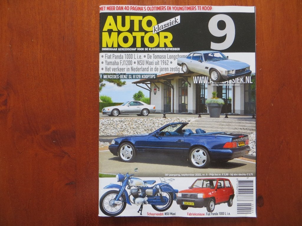 Auto Motor Klassiek 9 2022 Fiat Panda 1000 L i.e., De Tomaso, Ophalen of Verzenden, Nieuw, Mercedes