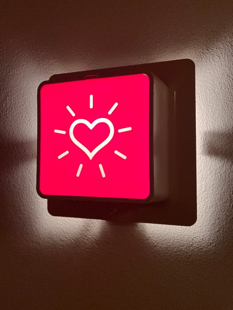 Vintage IKEA SKUGGA wandlamp Monica Mulder + 10 pictogrammen, Kunststof, IKEA, Ophalen of Verzenden, Zo goed als nieuw