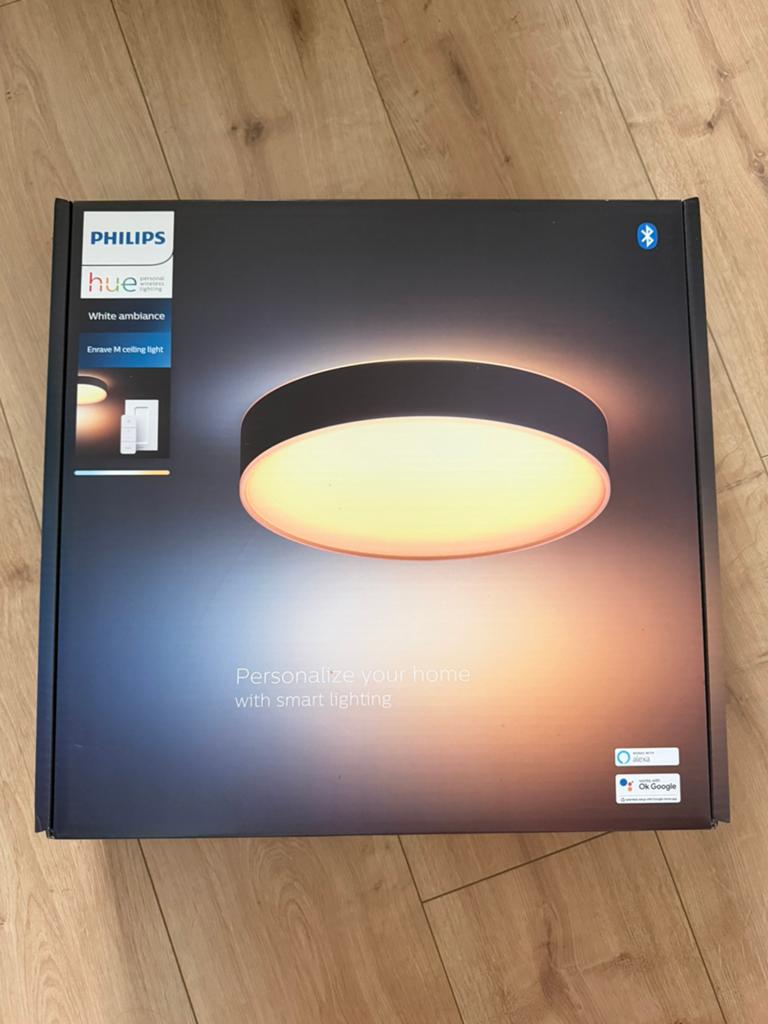 Philips Hue Enrave plafondlamp, Ophalen of Verzenden, Nieuw, Metaal