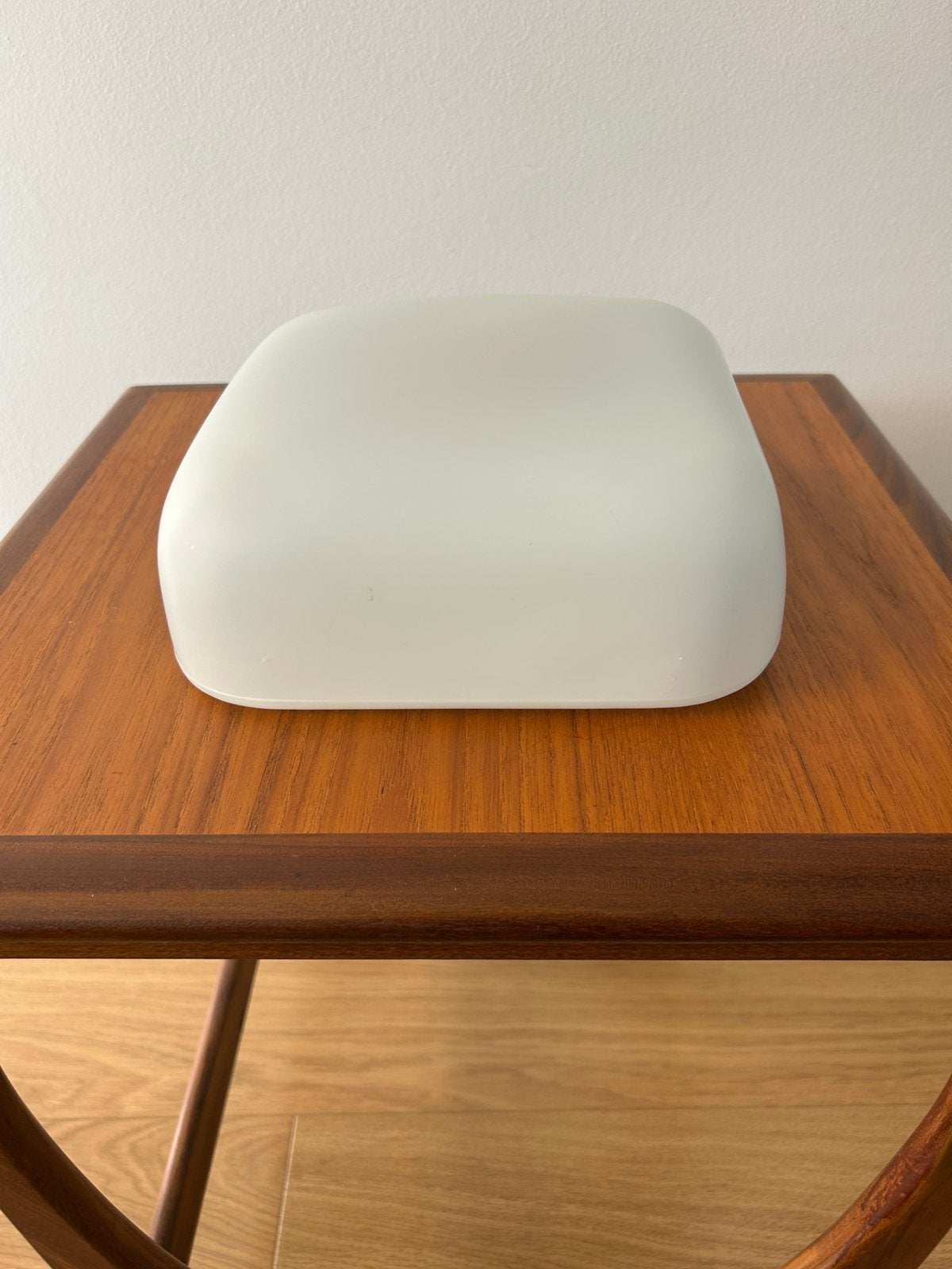Bauhaus RZB Leuchten plafondlamp 23 cm | jaren 50, E14 (klein), Ophalen of Verzenden, Zo goed als nieuw, Wit