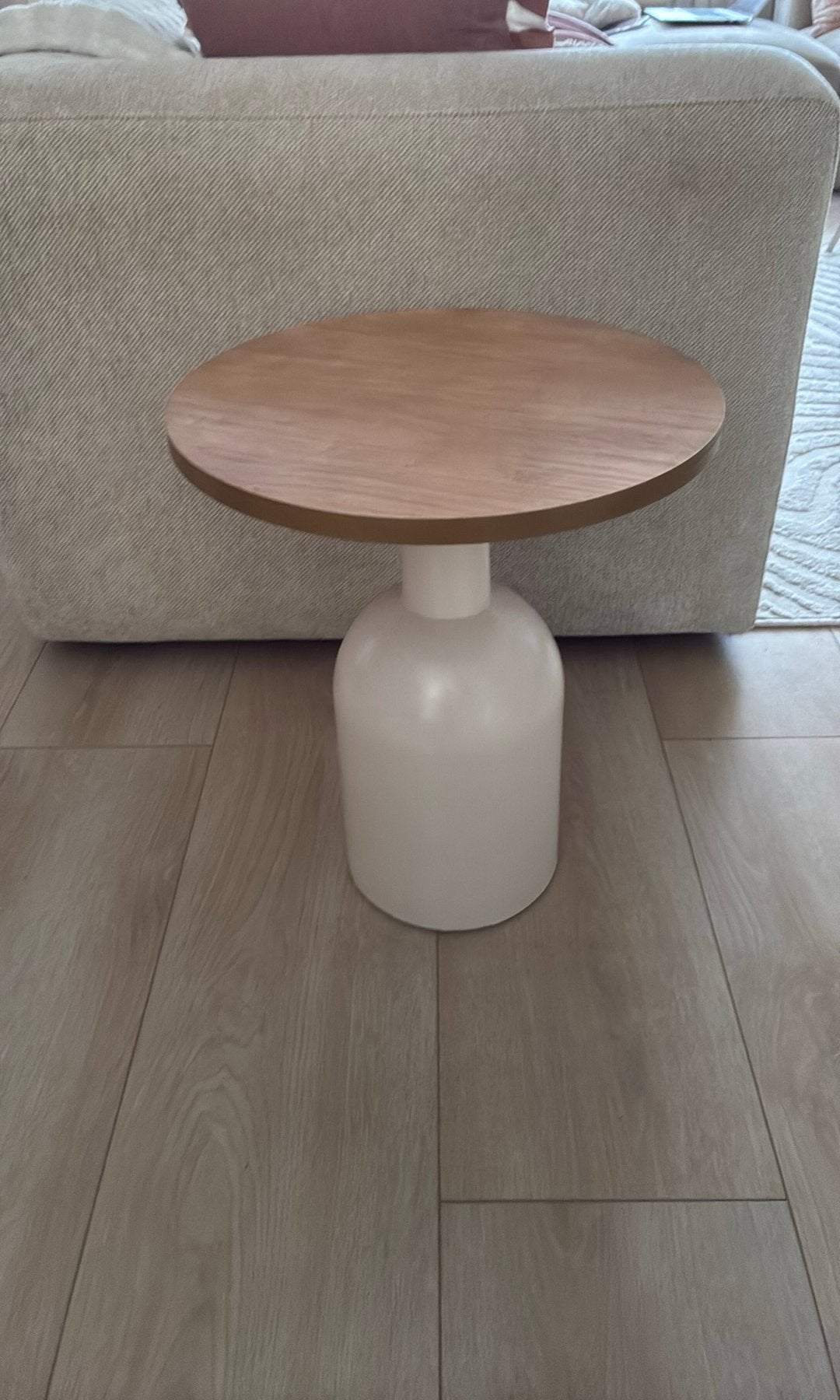 Bijzettafel, Minder dan 55 cm, Rond, Zo goed als nieuw, Ophalen
