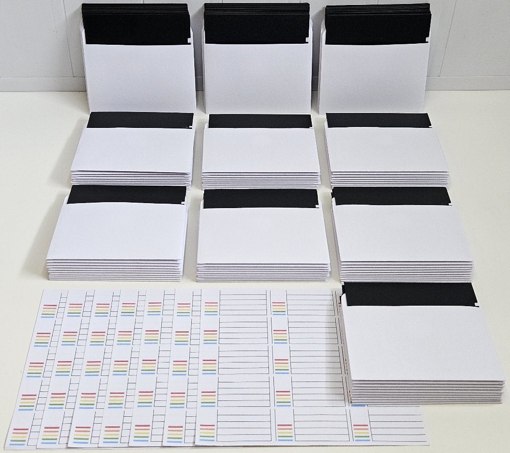 100x 5.25" Floppy Disks Blanco + Gratis Box & Labels C64 etc, Computers en Software, Verzenden, Geen Merk
