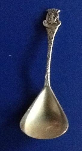 Theeschep lepel zilver, Theelepel, Los bestek, Ophalen of Verzenden, Zo goed als nieuw