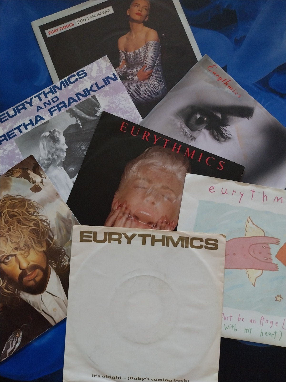 7 SINGLES - EURYTHMICS, Cd's en Dvd's, Ophalen of Verzenden, Gebruikt, 7 inch