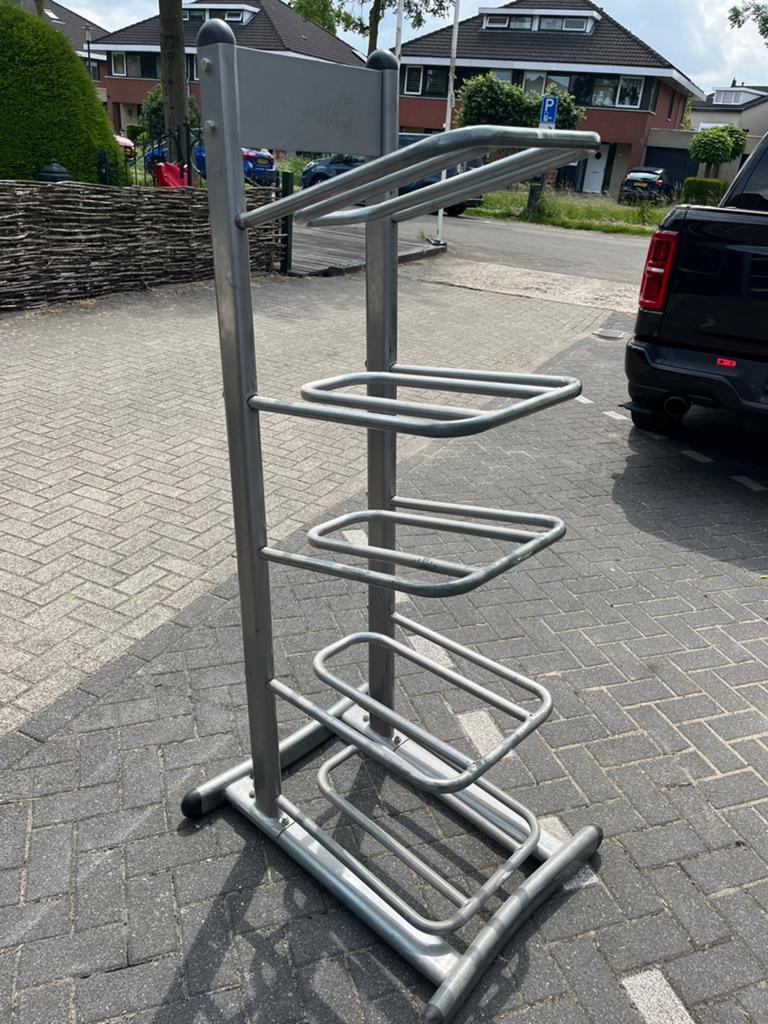 Rek voor power bags of Bosu ballen, Ophalen, Gebruikt, Materialen, Overige typen