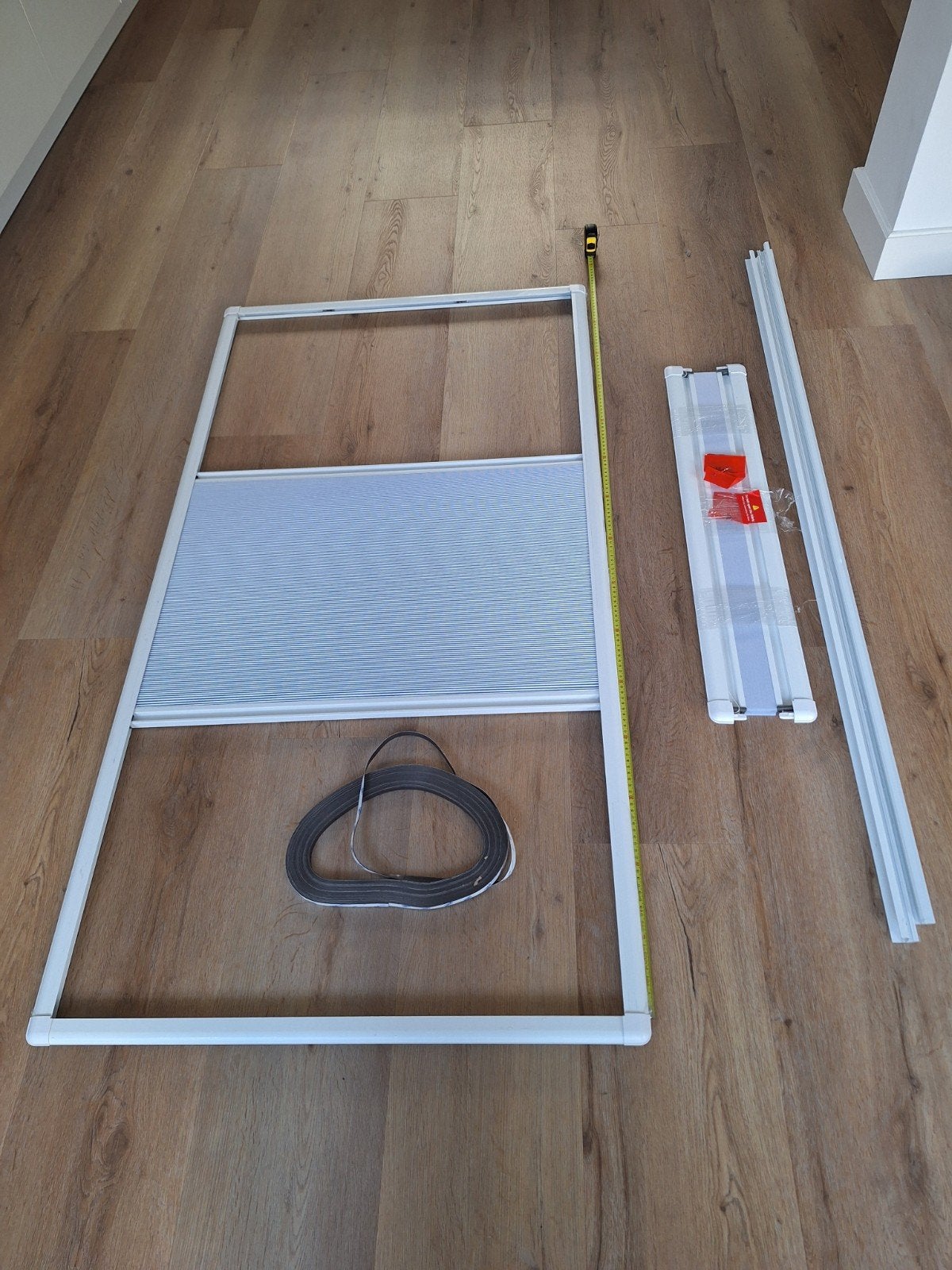 Nieuwe Hordeur Plissé 77.4x151.4cm, Ophalen, Kunststof, Minder dan 80 cm, Hordeur