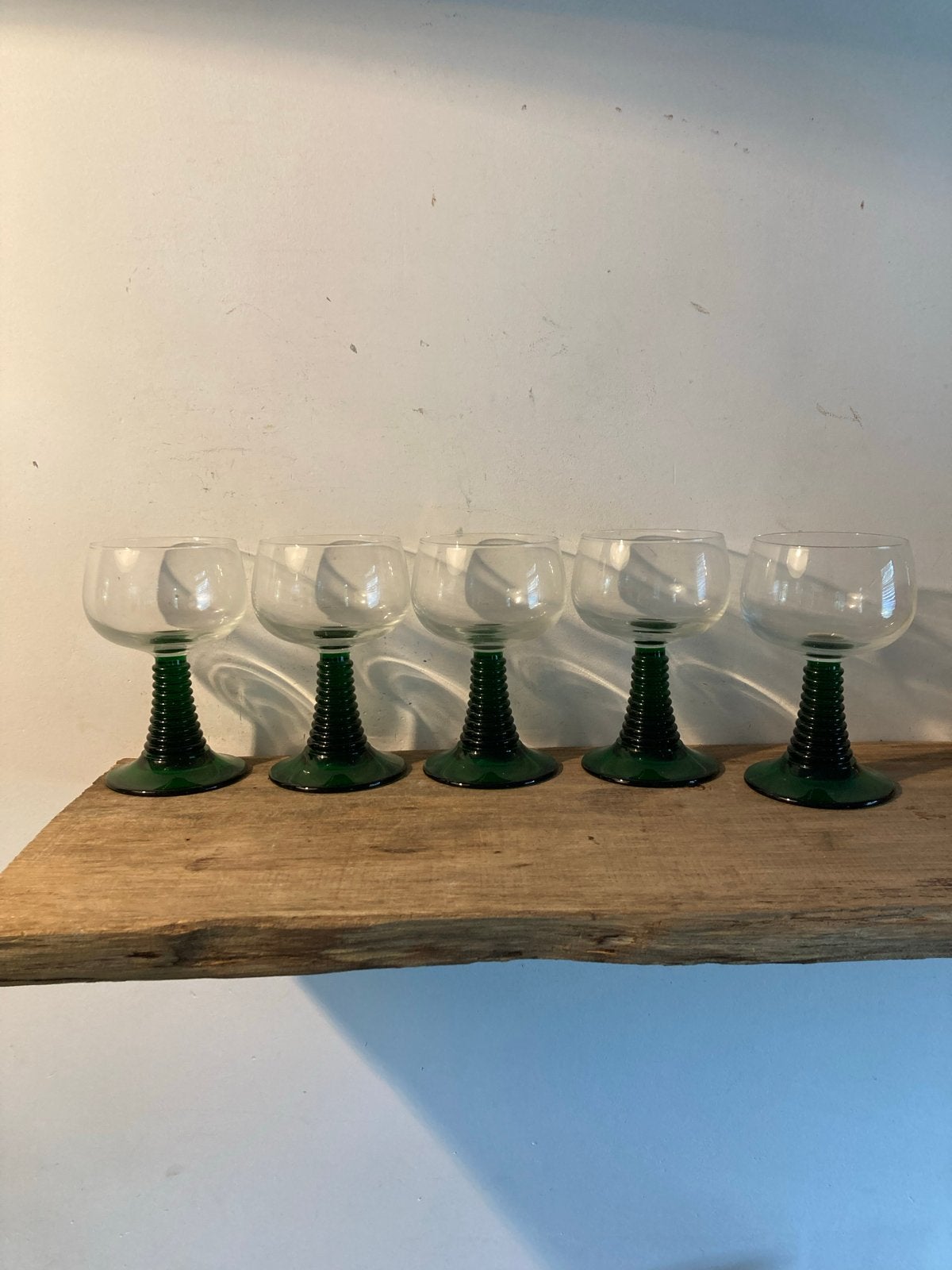 Vintage Roemer Wijnglazen - Elzas/Moezel Stijl, Antiek en Kunst, Ophalen of Verzenden