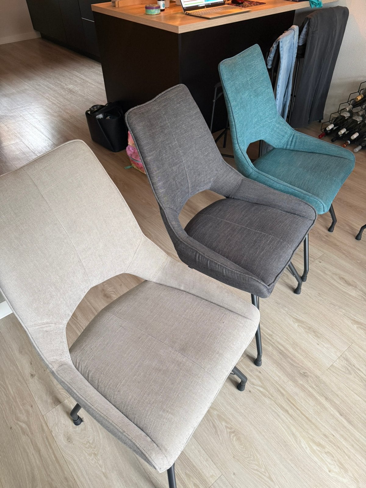 Gebruikte stoelen Bommel 3 kleuren, Ophalen, Gebruikt, Overige kleuren, Design