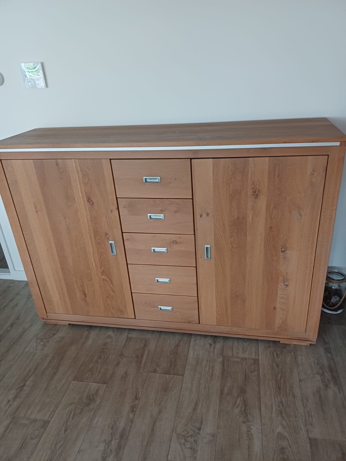 Dressoir kast, massief eiken, Huis en Inrichting, Kasten | Dressoirs, Ophalen, Gebruikt, 75 cm of meer