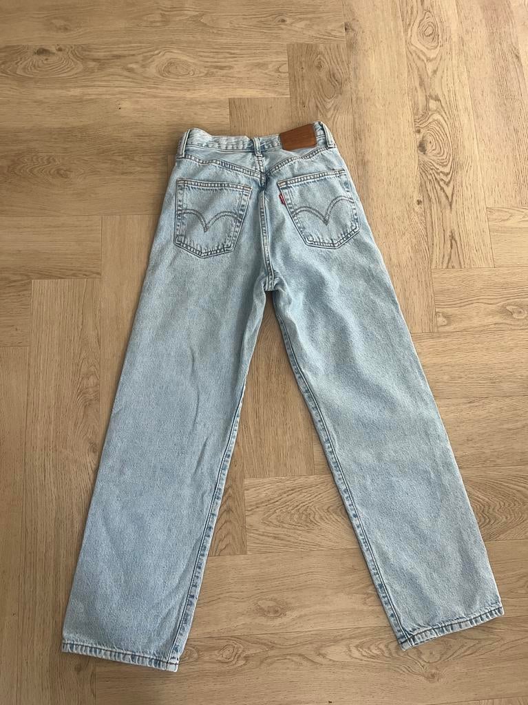 Levi’s Ribcage straight 24/27, Ophalen of Verzenden, Zo goed als nieuw, Blauw, Overige jeansmaten