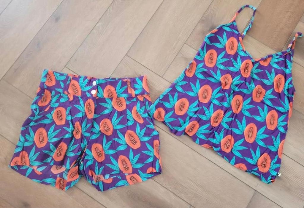 Super leuk setje van Fabienne Chapot, maat XS-S, Kleding | Dames, Broeken en Pantalons, Kort, Ophalen of Verzenden, Zo goed als nieuw