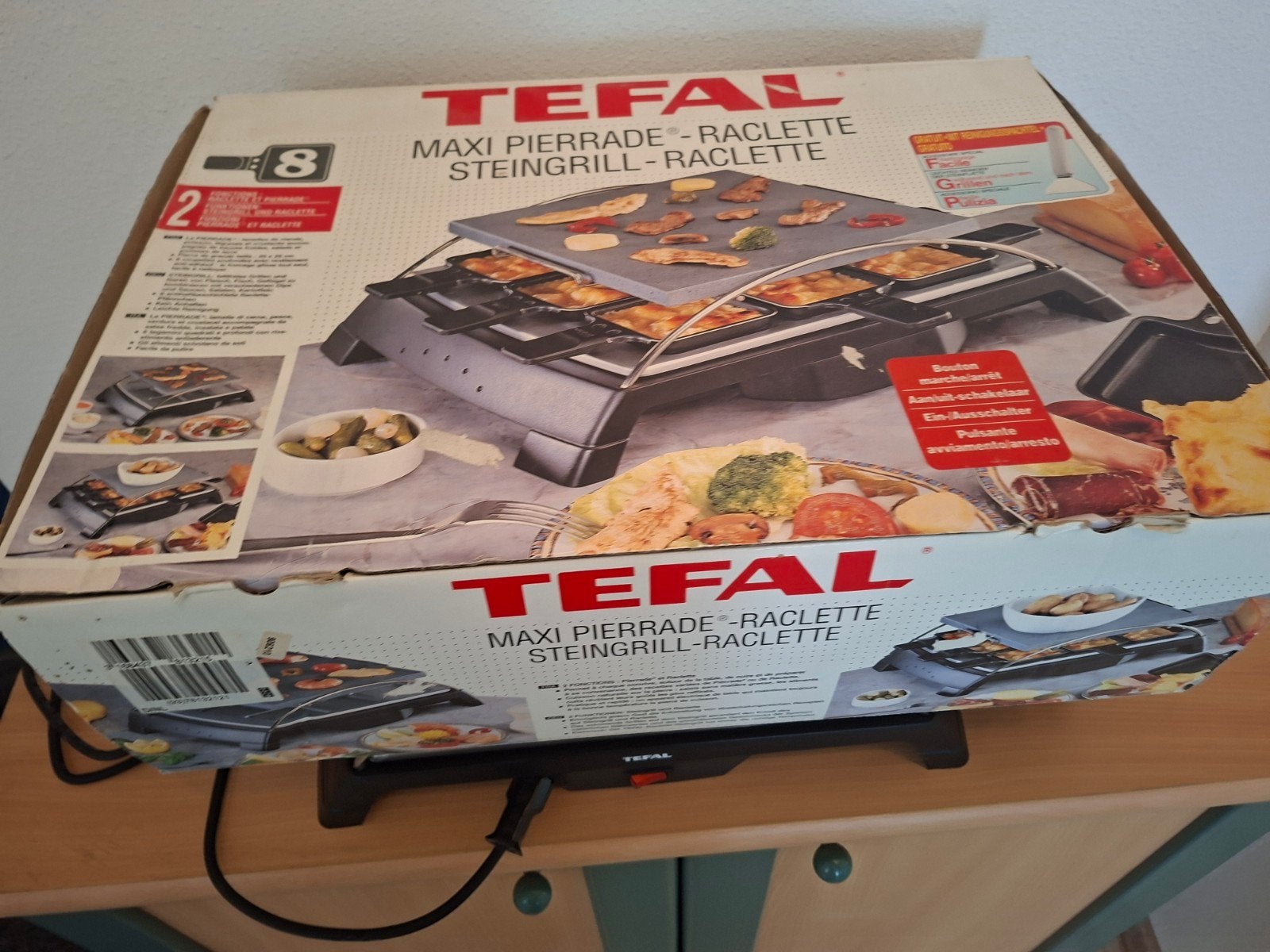 Tefal Maxi Pierrade-Raclette Steingrill - Zo goed als nieuw, Ophalen, Zo goed als nieuw
