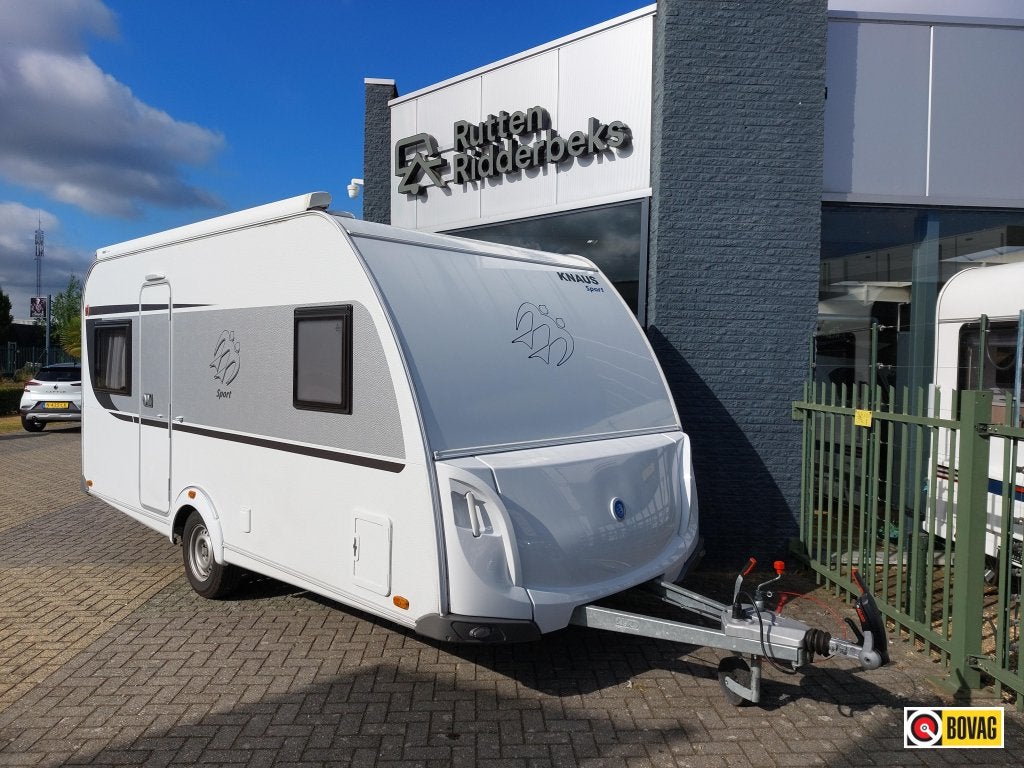 Knaus Sport 450 FU, Caravans en Kamperen, Rondzit, Schokbreker, Bedrijf, Overige typen