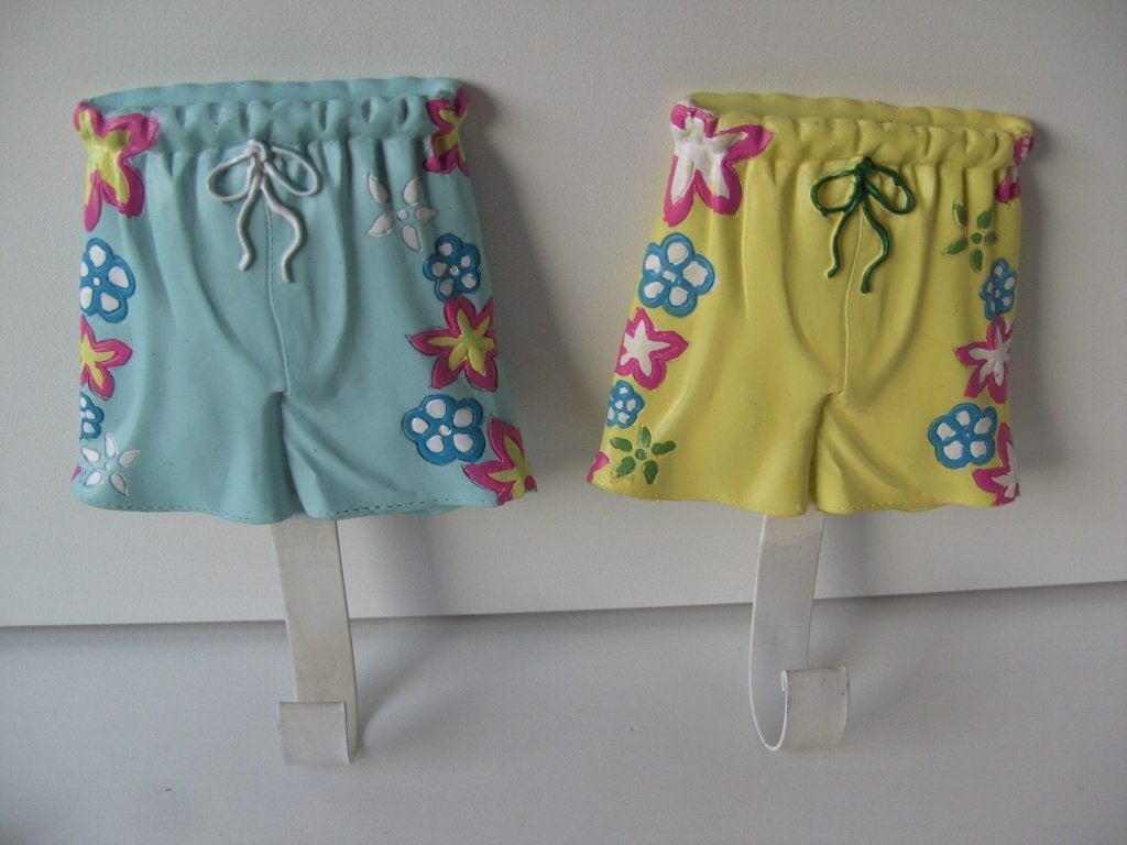 KAPSTOK VORM SHORT Blauw of Geel NIEUW, Kunststof, Wandhaken, -, -