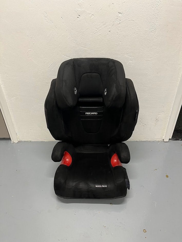 Sportieve Recaro Monza Nova kinder autostoel zwart ISOFIX, Overige merken, Autogordel of Isofix, Gebruikt, 15 t/m 36 kg