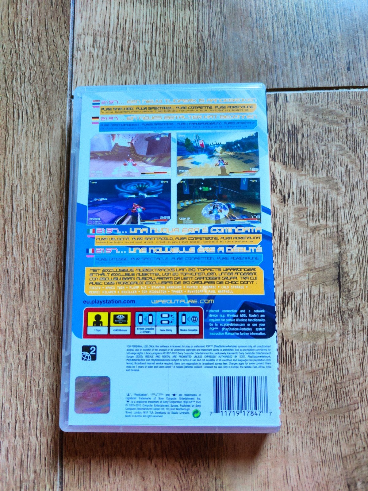 PSP spel - Wipeout Pure, Spelcomputers en Games, Games | Sony PlayStation Portable, 1 speler, Racen en Vliegen, Ophalen of Verzenden
