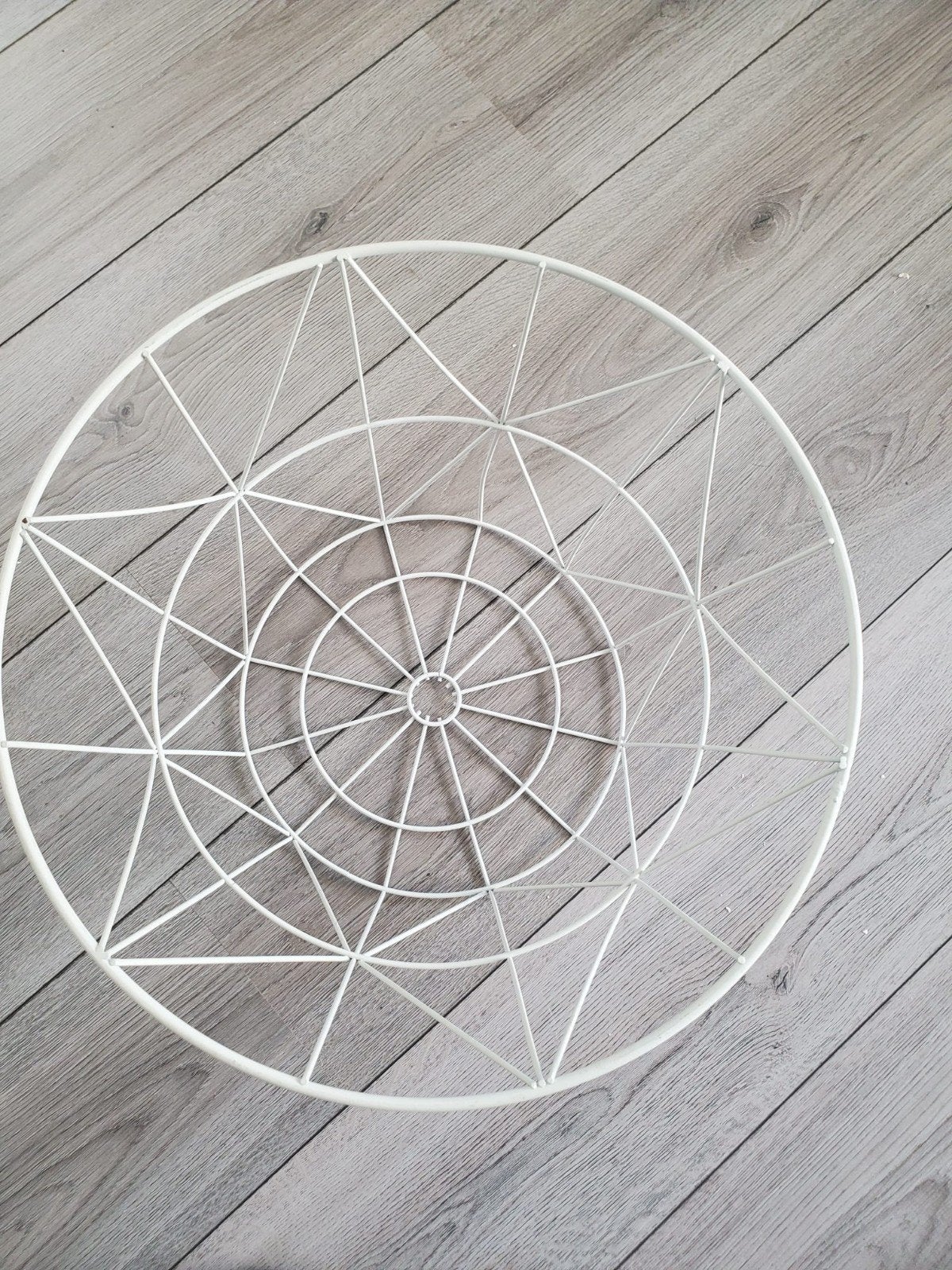 Grote witte metalen mand, Ophalen of Verzenden