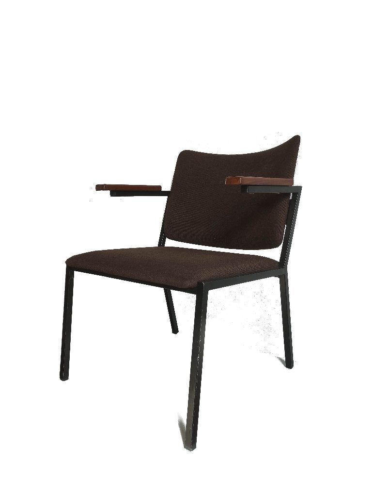 Gaaf vintage Gispen Emmein Kembo design fauteuil, Ophalen, Gebruikt, Hout, 75 tot 100 cm