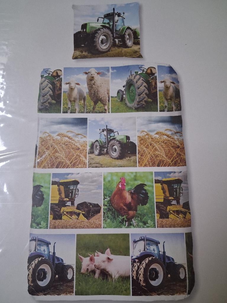 Nieuw! Dekbedovertrekken Trekker, Dino, Paard 140x200/220, Overige kleuren, Jongetje of Meisje, Dekbedovertrek, Nieuw