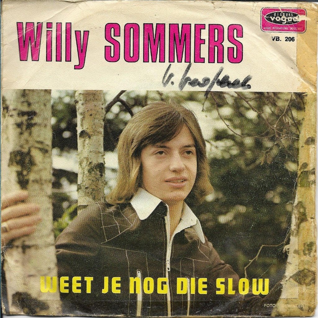 Willy Sommers - Weet je nog die slow, Ophalen of Verzenden, Gebruikt, 7 inch, Nederlandstalig