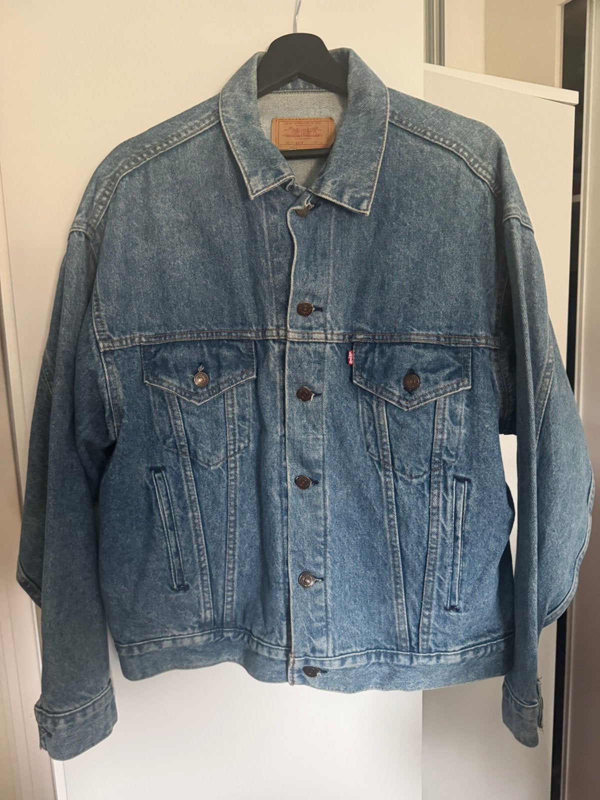Levi’s spijkerjas Made in the USA mt L vintage jeans jacket, Ophalen of Verzenden, Zo goed als nieuw, Maat 52/54 (L), Blauw