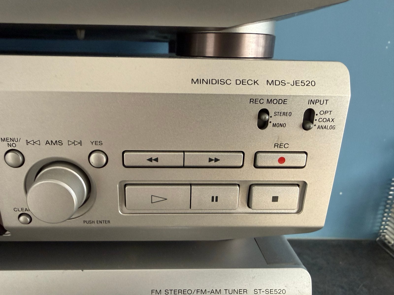 Sony MDS-JE520 Minidisc Deck - Zo goed als nieuw, Ophalen, Gebruikt, Sony