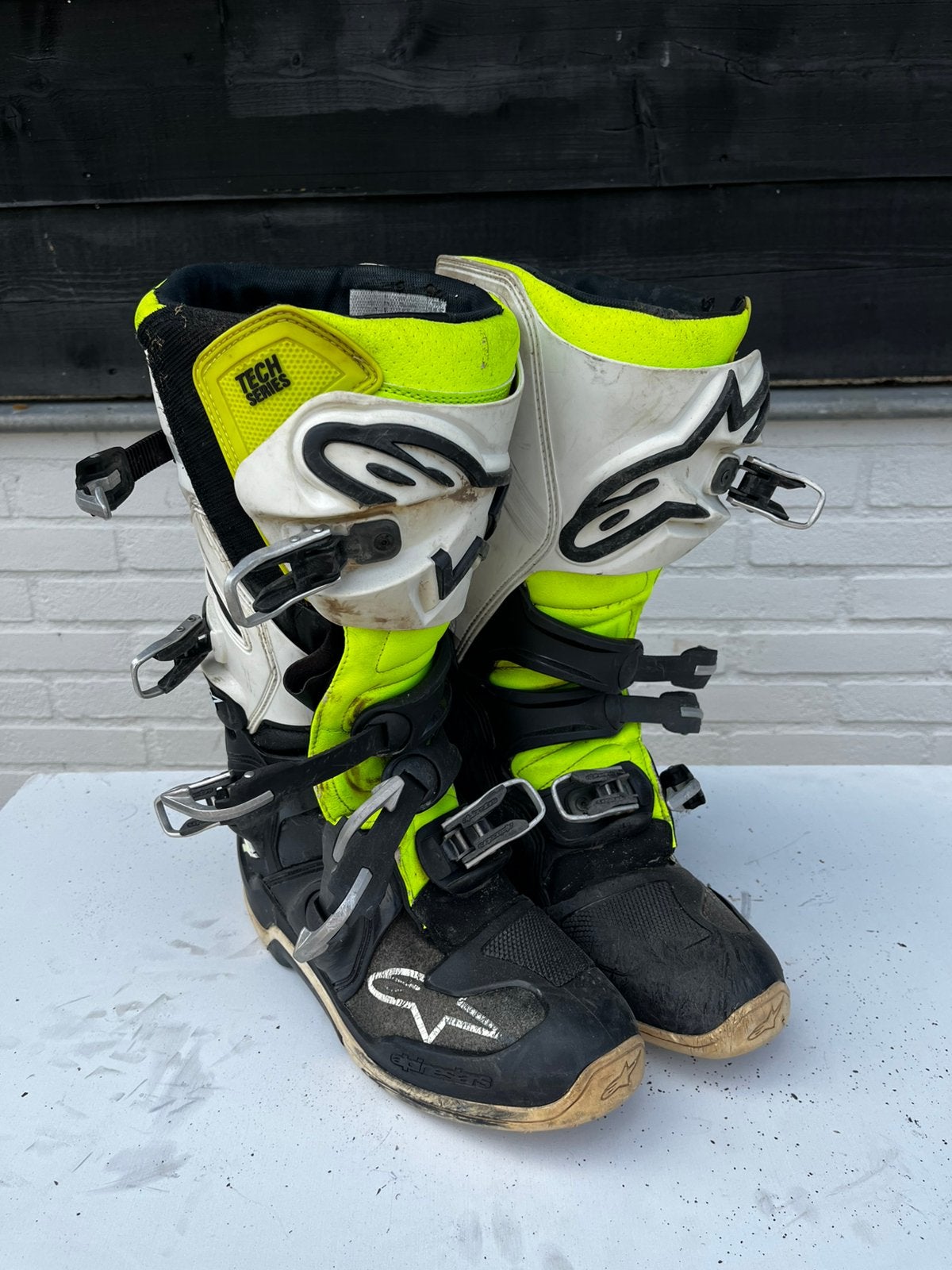 Crosslaarzen alpinestars Tech 7 11,5, Motoren, Kleding | Motorkleding, Ophalen, Tweedehands, Laarzen