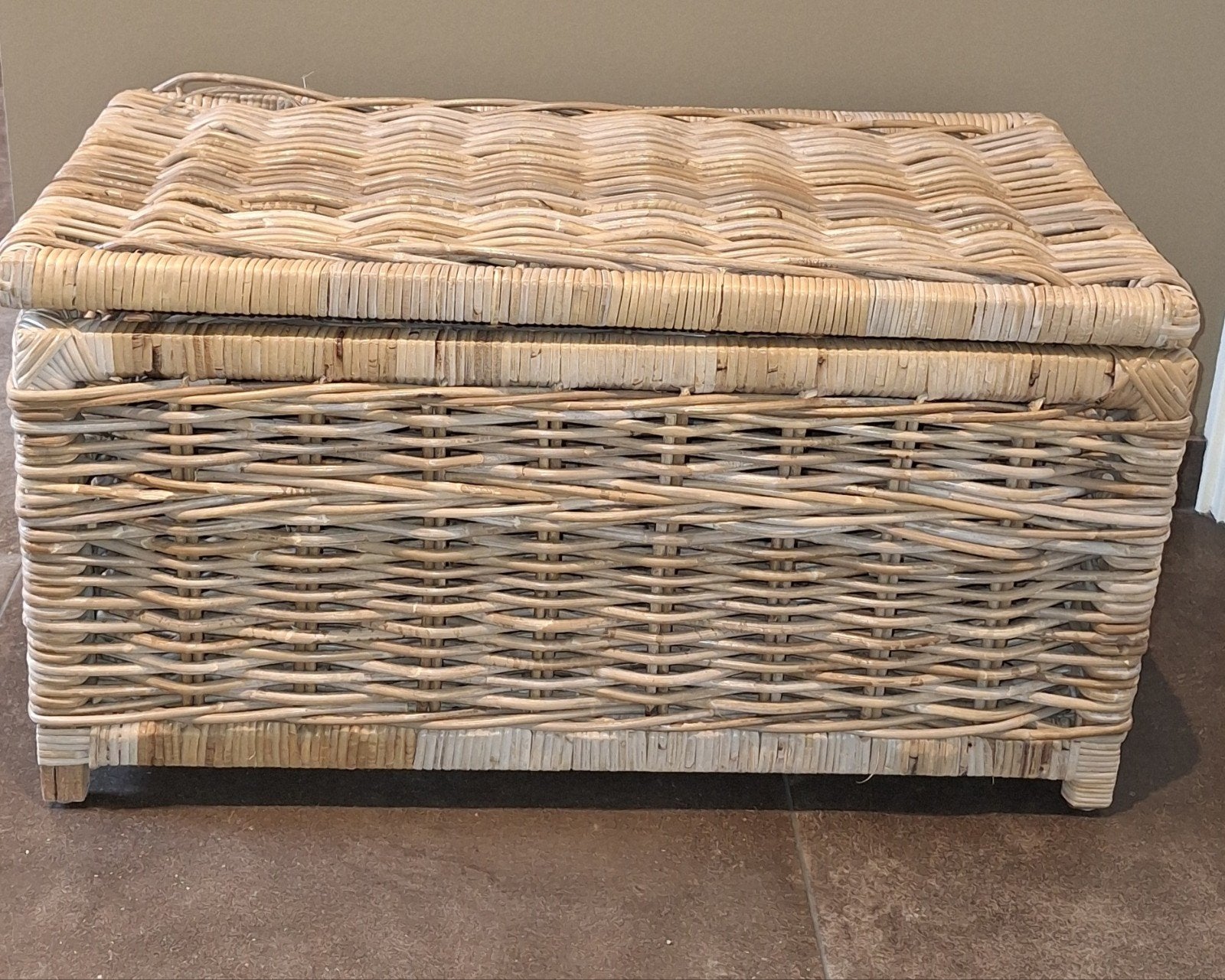 Rotan opbergmand mandenstijl, Huis en Inrichting, Gebruikt, Minder dan 50 cm, Ophalen of Verzenden, 5 – 50