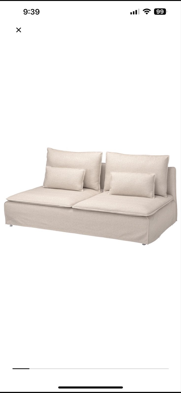 IKEA Gransel 3-zitsbank - Natuurlijke kleur, Ophalen, Gebruikt, Driepersoons, 75 tot 100 cm