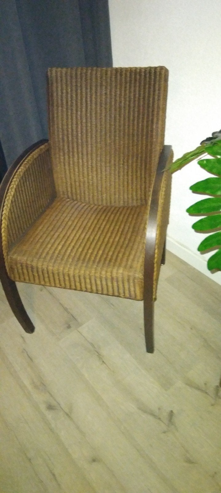 Schitterende Lloyd loom fauteuil (rotan ), Ophalen, 75 tot 100 cm, 50 tot 75 cm