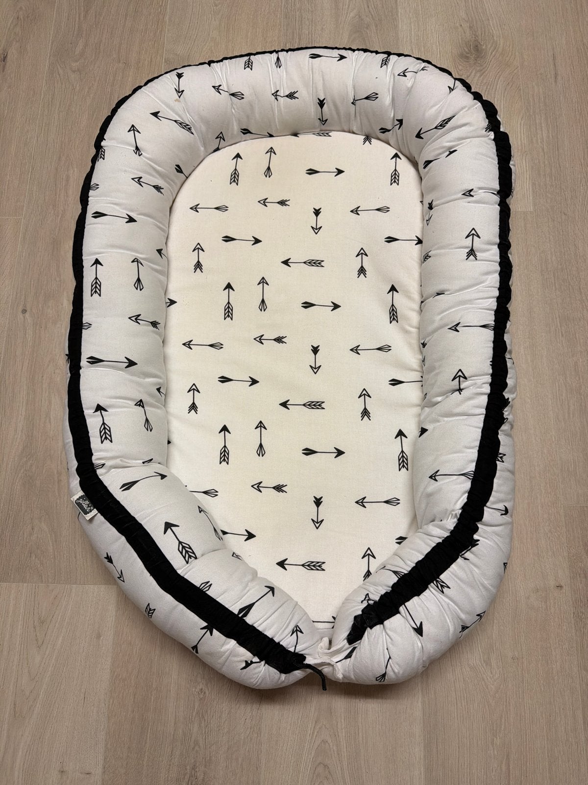 Jollein babynestje met pijlenprint, Kinderen en Baby's, Babywiegjes en Ledikanten, Ophalen of Verzenden, Zo goed als nieuw, Overige typen