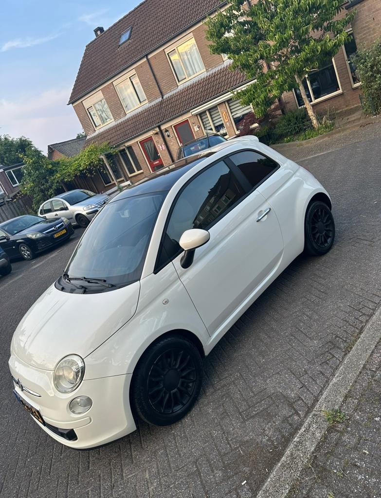 Fiat 500 0.8 Twinair 2010 Wit, Voorwielaandrijving, 31 €/maand, Handgeschakeld, Dealer onderhouden
