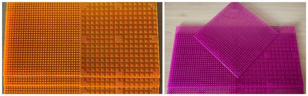Bouwplaten 32x32 Transparent Orange & Magenta 2,00€p/s, Ophalen, Nieuw, Overige merken