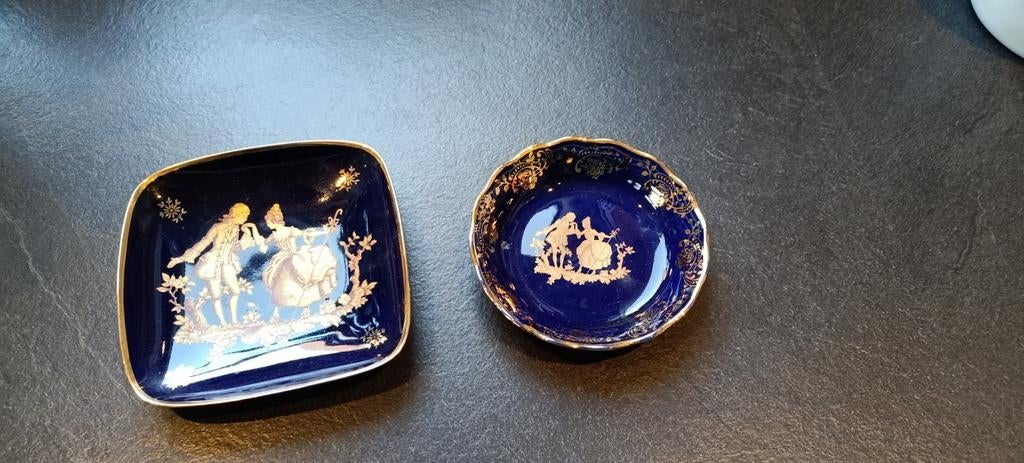 Limoges porseleinen schaaltjes - Souvenir de Lourdes, Antiek en Kunst, Antiek | Porselein, Ophalen of Verzenden