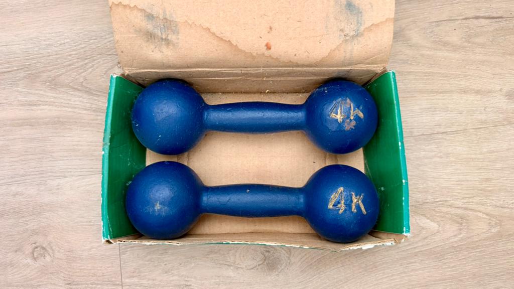 Gietzijzeren dumbell set 4 kg, Ophalen, Dumbbell