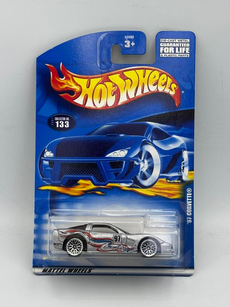 Hot Wheels ‘97 Chevrolet Corvette - 2001, Ophalen of Verzenden, Zo goed als nieuw, Auto