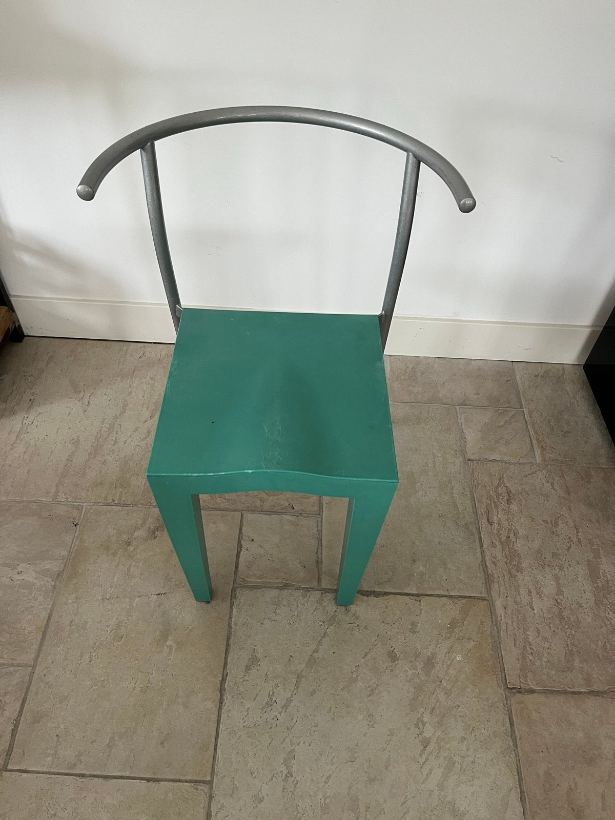 Kartell D’ Glob Stoel by Starck - Groen met Metaal, Huis en Inrichting, Ophalen, Kunststof, Gebruikt, Overige kleuren