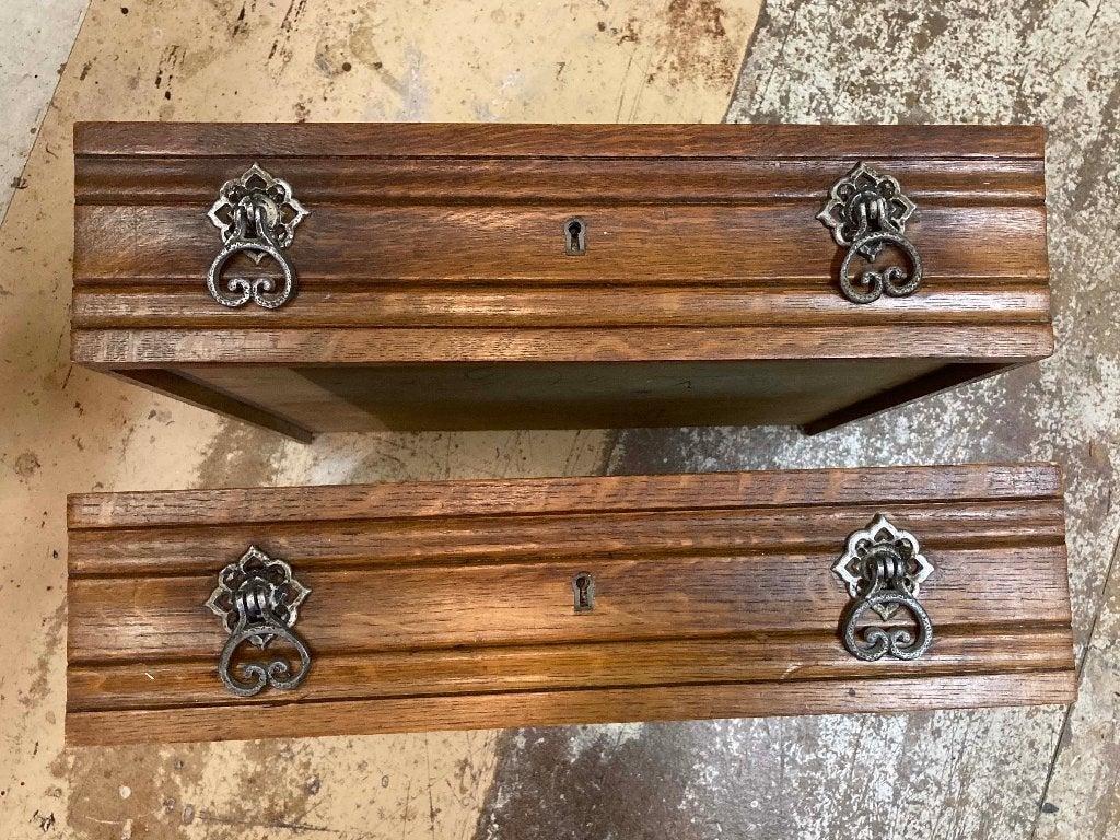 2 oude dressoir-lades, Antiek en Kunst, Curiosa en Brocante, Ophalen