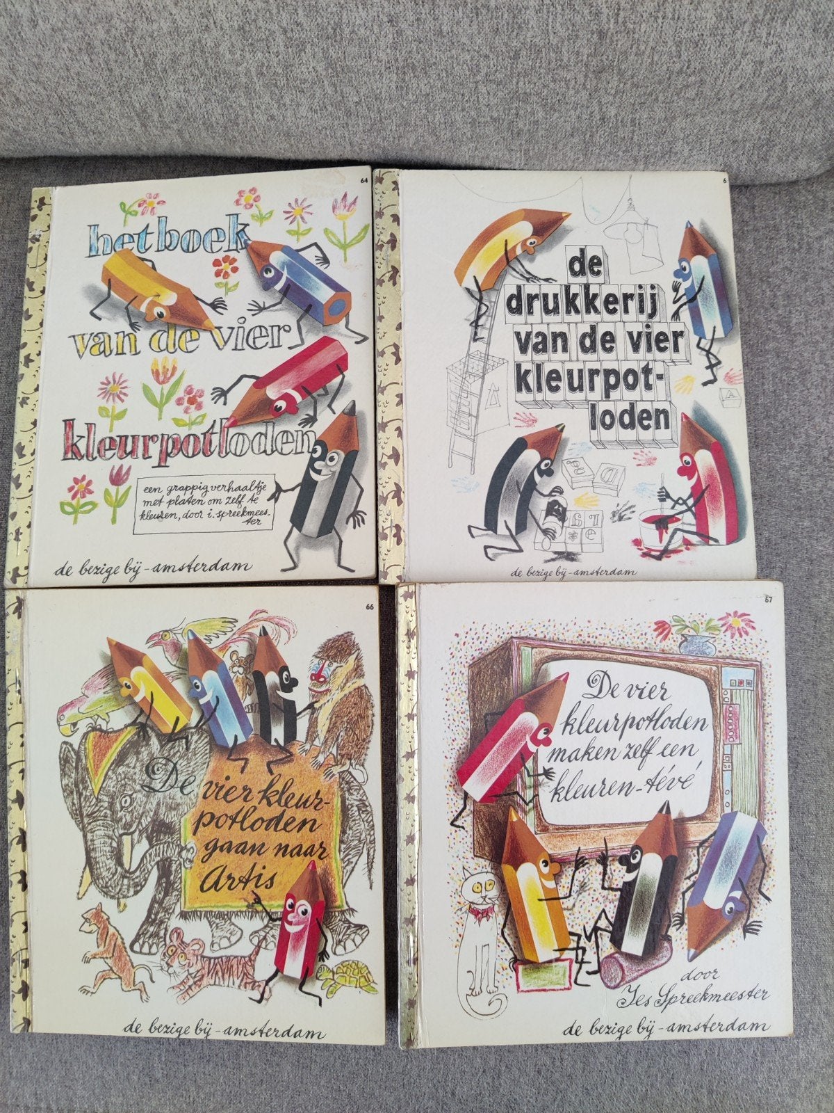 Gouden boekjes , 4 over de vier kleurpotloden, Ophalen of Verzenden, Zo goed als nieuw