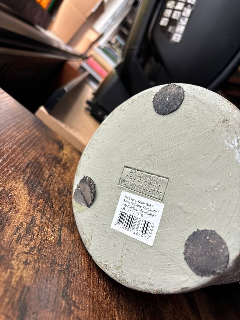 SET VAN 2 REVALUATE VAZEN - DONKERGRIJS KERAMIEK, Huis en Inrichting, Woonaccessoires | Vazen, Ophalen, Gebruikt, 45 cm, Steen/keramiek