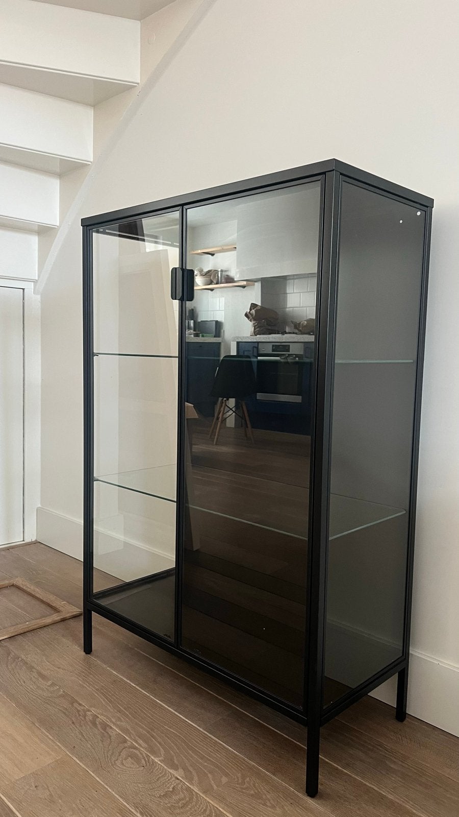 Ikea Rudsta Vitrinekast - Nieuwstaat (80x37x120 cm), Huis en Inrichting, Ophalen, 100 tot 150 cm, Nieuw, 50 tot 100 cm