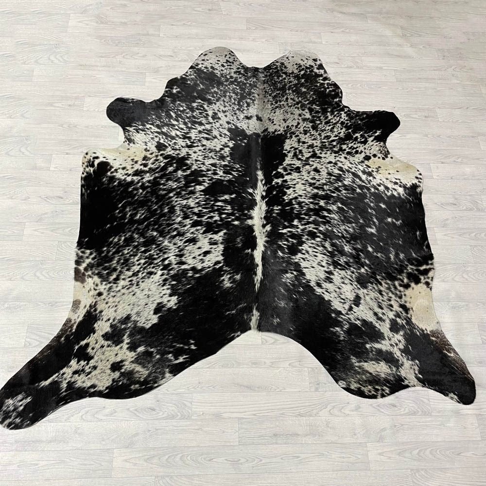 Koeienhuid zwart wit creme SP 205x195cm | Lederstore, Landelijk, modern, Scandinavisch, industrieel, 150 tot 200 cm, Zwart, Overige vormen